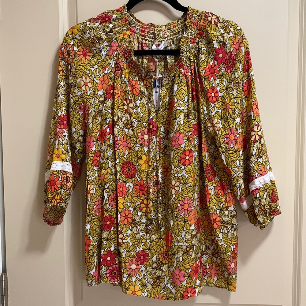 NWT Jane + Delancey BoHo Women’s Floral Multicolor Top